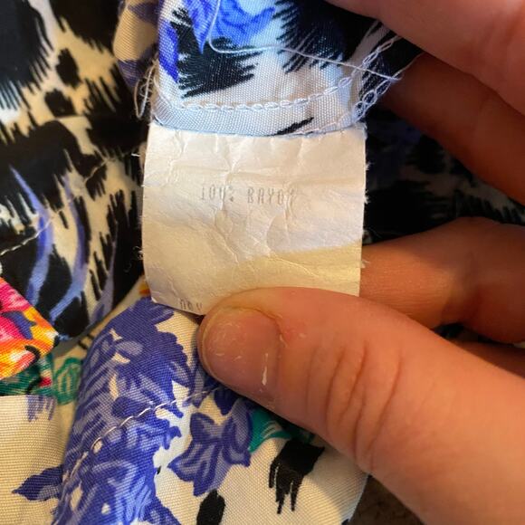 Paris Blues Vintage Floral Polka Dot 2 Piece Outfit Size Small / 5 - Picture 9 of 10